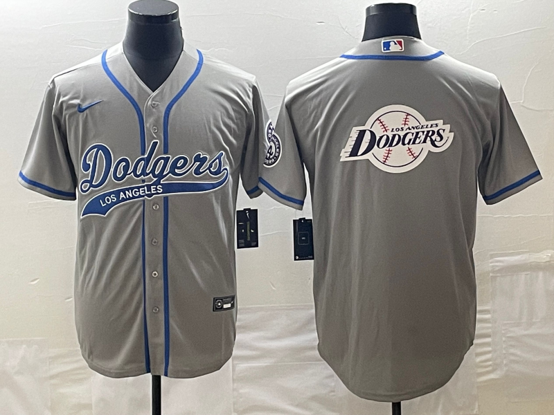 Men's Los Angeles Dodgers Gray Jersey Joint Edition